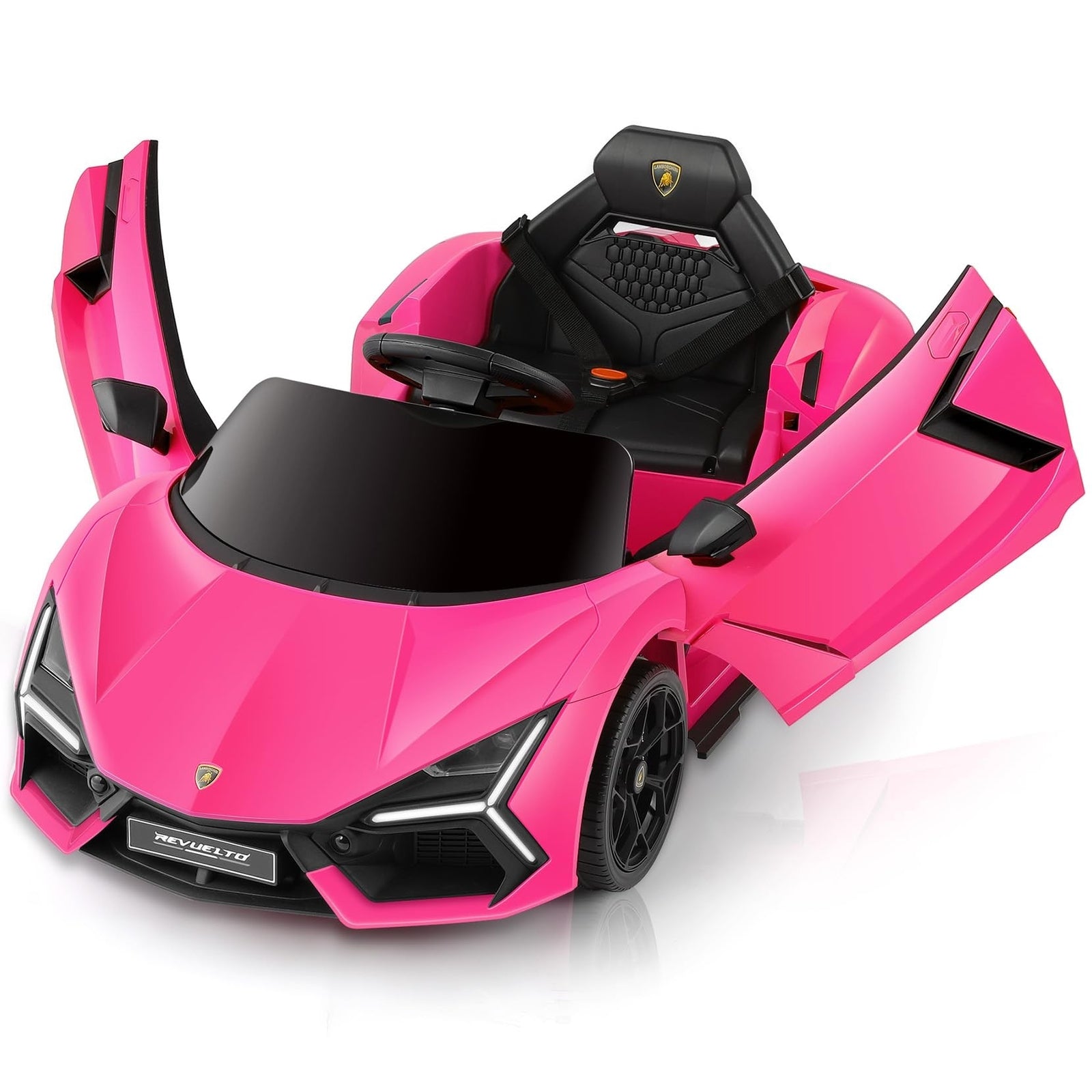  キッズカー Licensed Lamborghini Electric Ride-On Car with Scissor Doors for Kids