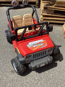 Power Wheels Red Jeep Ride-On Toy Requires Charger or Battery Magic Cars Variant 0