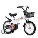 Sporty Kids Bike with Training Wheels, Adjustable 18-Inch Saddle, and Stand Magic Cars 7
