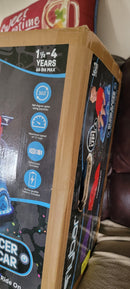 12V Dual Joystick Steering Glow Bumper Racer Car in Blue Magic Cars 6