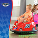 6V Battery-Powered Ride-On Car with Bumpers, LED Lights, and Charger - Red Magic Cars 4