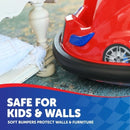 6V Red Bumper Car with LED Lights and Charger for Ages 1.5-4 Magic Cars 4