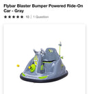 Flybar Blaster Bumper Powered Gray Ride-On Car Magic Cars 1