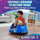 Electric 6V Bumper Ride-On Car for Kids and Toddlers in Blue and Green Magic Cars 1