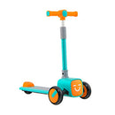 Adjustable Folding Kids Scooter with LED Flashing Wheels, Horn, and 4 Emoji Covers Magic Cars 0