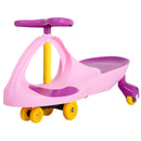 Toddler Ride-On Toy with Gear Wiggle Movement, Battery-Free, Pink, Ages 3 and Up Magic Cars 0