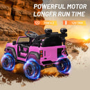 12V Pink Kids Electric Ride-On Truck with Remote Control - Ford Bronco Raptor Design Magic Cars 3