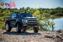 6V Battery-Powered Kids Ride-On Truck Black F-150 Platinum Model Magic Cars 5