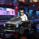12V Licensed Ford Ranger Kids Ride-On Car with Toy Storage, Black Magic Cars Variant 0