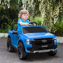 12V Licensed Kids Ride-On Ford Ranger Car with Toy Storage Blue Magic Cars 8