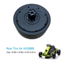 Front and Rear Rubber Tires Replacement for Kids Ride-On Go-Kart Toy Car HLY8888 Magic Cars 5