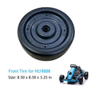 Front and Rear Rubber Tires Replacement for Kids Ride-On Go-Kart Toy Car HLY8888 Magic Cars Variant 0