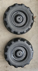 Front Wheels Replacement for John Deere Ground Force Toy Tractor Genuine Peg Perego Parts Magic Cars 1