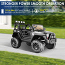 12V Kids Ride-On Truck with Remote Control Bluetooth Music and LED Lights Black Magic Cars 2