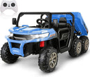 Large 24V Battery-Powered 2-Seater Kids Ride-On RC Tractor with Dump Bed Magic Cars 8