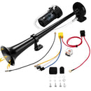 12V Powerful 150dB Single Trumpet Air Train Horn Kit with Compressor Magic Cars 0