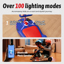 Electric Wiggle Ride-On Car 4-in-1 Toy with 3 Speed Modes for Ages 3 and Up Magic Cars 5