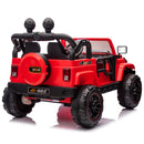 Red 12V Electric Kids Ride-On Truck with 3 Speeds, MP3, LED Lights, Cover, and Remote Control Magic Cars 22