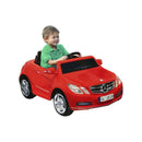 Rechargeable 6-Volt Red Ride-On Car for Kids 1-Seater Mercedes E550 Style Magic Cars 10