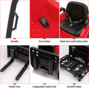 Kids Ride-On Forklift Car with Tent, Remote Control, Liftable Fork and Pallet, Music, and USB Port Magic Cars 5