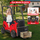 Kids Ride-On Forklift Car with Tent, Remote Control, Liftable Fork and Pallet, Music, and USB Port Magic Cars 7