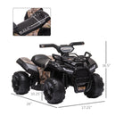 6V Battery-Powered Kids Ride-On Quad ATV with LED Headlights Magic Cars 2