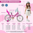 16-Inch Kids Bike with Training Wheels and Dual Brake System for Ages 4-7 Magic Cars 3