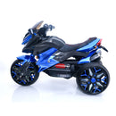 Kids 3-Wheel Battery-Powered Motorcycle with PU Seat and Training Wheels Magic Cars 2