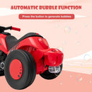 Kids 6V Electric Ride-On Motorcycle Car with Automatic Bubble Function and Foot Pedal Magic Cars 3