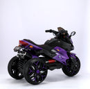 Rechargeable Kids Ride-On Motorcycle with 3 Light-Up Wheels and Training Wheels Magic Cars 3