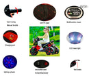Rechargeable Kids Ride-On Motorcycle with 3 Light-Up Wheels and Training Wheels Magic Cars 6