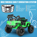12V/24V Kids Electric Ride-On Jeep Truck ATV with LED Lights and Music Toy Vehicle Magic Cars 17