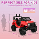 12V/24V Kids Electric Ride-On Jeep Truck ATV with LED Lights and Music Toy Vehicle Magic Cars 1