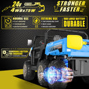 24V 2-Seater Kids Electric 4WD Ride-On Dump Truck with Remote Control Magic Cars 17