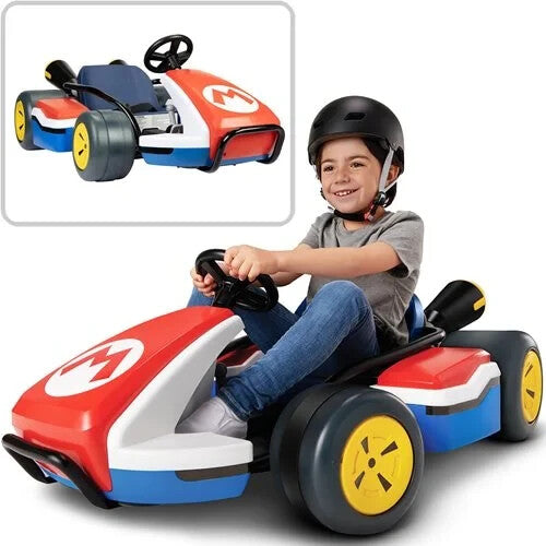 マリオカート Super Mario Kart 24V Motorized Ride-On Toy Vehicle