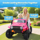 24V Pink Electric Kids Ride-On Jeep Car Toy with Remote Control Battery Powered Magic Cars 7