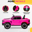 12V Pink Ride-On Truck Toy for Kids with Remote Control, Music, and Lights Magic Cars 7
