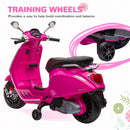 Licensed Vespa Electric Kids Motorcycle with Music and FM Radio Magic Cars 18