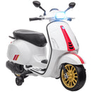 Licensed Vespa Electric Kids Motorcycle with Music and FM Radio Magic Cars 2