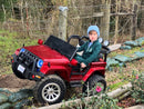 2 Seater 24 Volt 4x4 Electric Ride On Jeep Style Rubber Tires Fully Loaded Truck ATV UTV For Kids W/Magic Cars® Wireless Parental Control