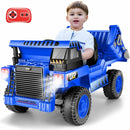 12V Electric Ride-On Dump Truck for Kids with Functional Dump Bed Magic Cars 13