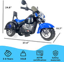 6V Rechargeable 3-Wheel Electric Ride-On Motorcycle for Kids with LED Headlights Magic Cars 13
