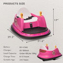 6V Electric Ride-On Bumper Car with Remote Control for Kids and Toddlers