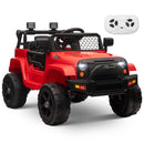 12V Kids Ride-On Truck with Remote Control, Power Wheels, and LED Lights
