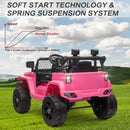 12V Kids Ride-On Truck with Remote Control, Power Wheels, and LED Lights