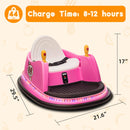 6V Kids Ride-On Bumper Car with Remote Control, 360° Spin and Flashing Lights for Toddlers