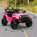 12V Kids Ride-On Truck with Remote Control, Power Wheels, and LED Lights