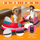 6V Kids Ride-On Bumper Car with Remote Control, 360° Spin and Flashing Lights for Toddlers