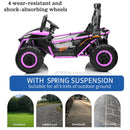 24V Kids 2-Seater Electric Ride-On UTV Truck with 4WD and 320W Motor, Remote Control