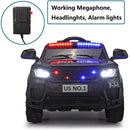 12V Kids Police Ride-On SUV Car with Parental Remote Control Magic Cars 9